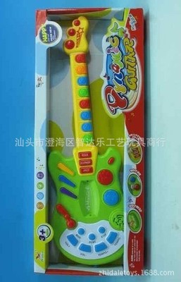 【热销感应吉他 乐器 玩具吉他 音乐玩具 早教机 幼教玩具 儿童玩具】价格,厂家,图片,教具、早教机,汕头市澄海区智达乐工艺玩具商行-